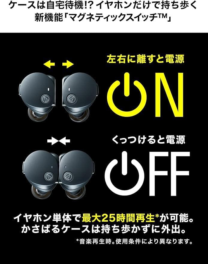 オーディオテクニカ 【ATH-CKS50TW2】ワイヤレスノイズキャンセル