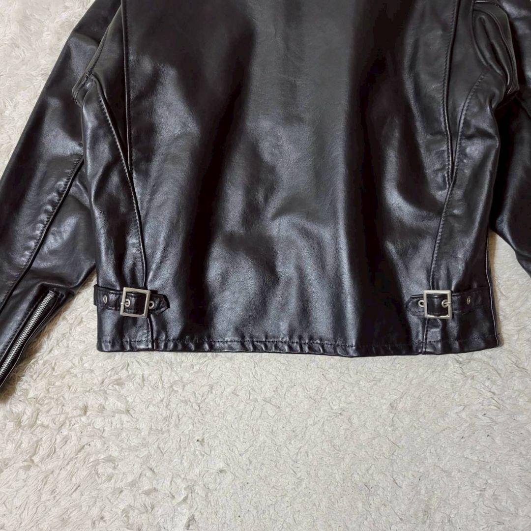 希少42サイズ✨ Schott 652H ホースハイド ライダーストラッカー 黒