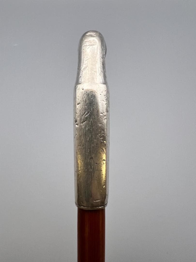 銀製　煙管　キセル　カッパ図　銀細工　アンティーク　重量約40g