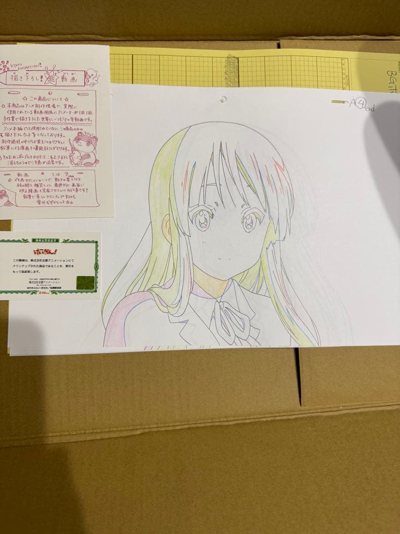 けいおん　秋山　澪　京都アニメーション　生動画　保証書付