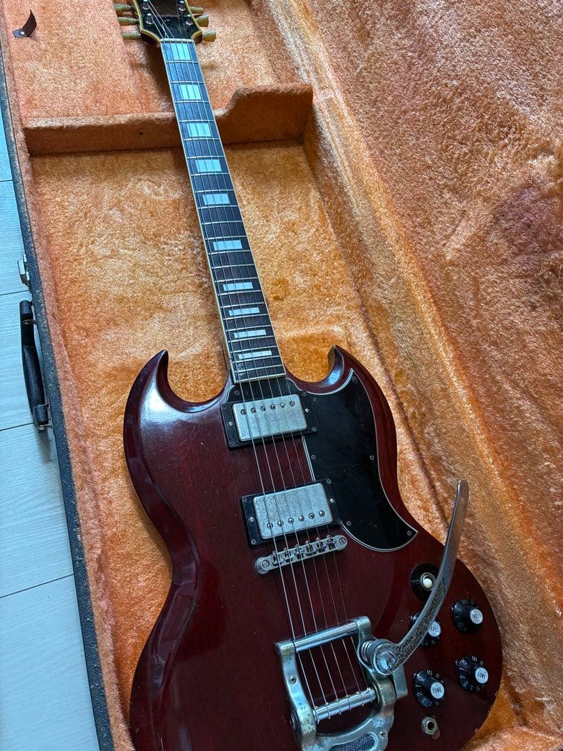 値下げ可　フルオリジナル　greco sg ビグスビー　ハードケース付
