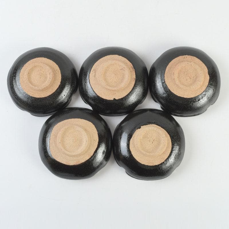 和食器　茶懐石　唐津焼　大杉皿屋窯　大橋裕作　向付　五客　共箱　V　9297