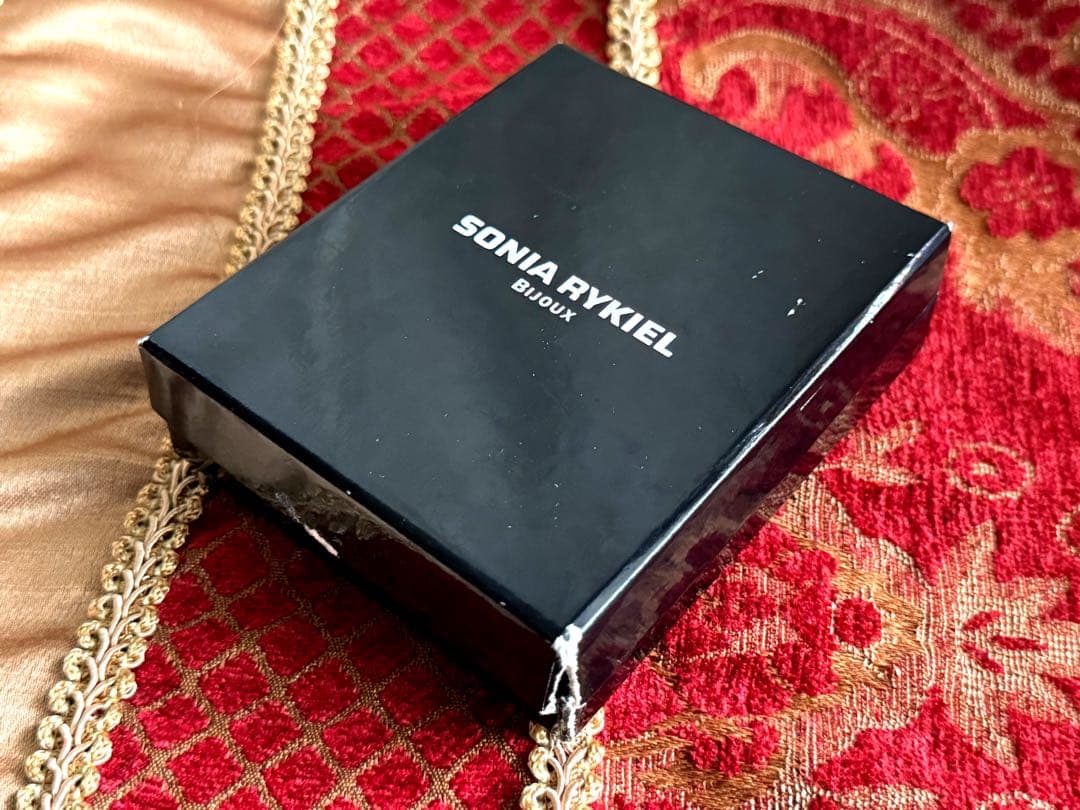 1990ssフランス製 SONIA RYKIEL フリンジ 箱付き ブローチ