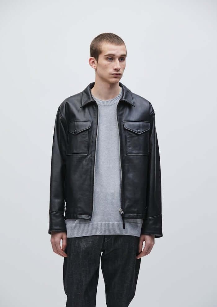 ジャケット・アウター NEIGHBORHOOD LEATHER PM JACKET L BLACK