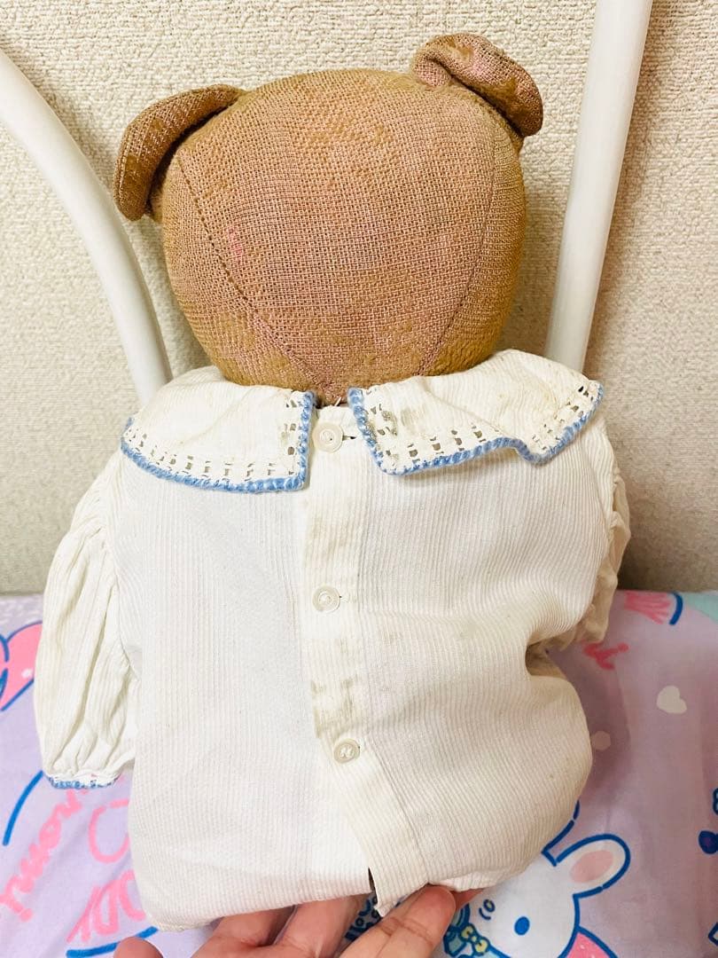 レア フランス アンティーク ピンクベア