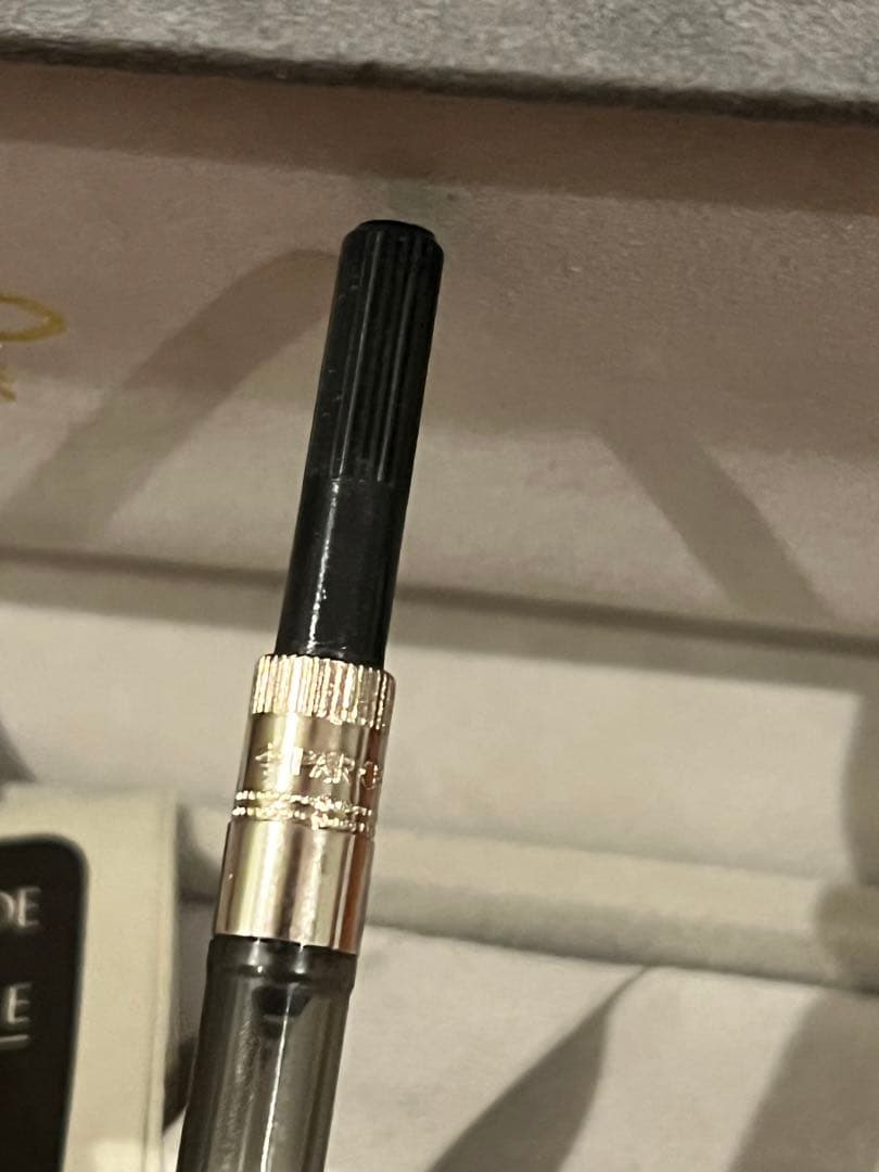パーカー万年筆 ソネット 750 シルバー 18K ペン先F（細字）
