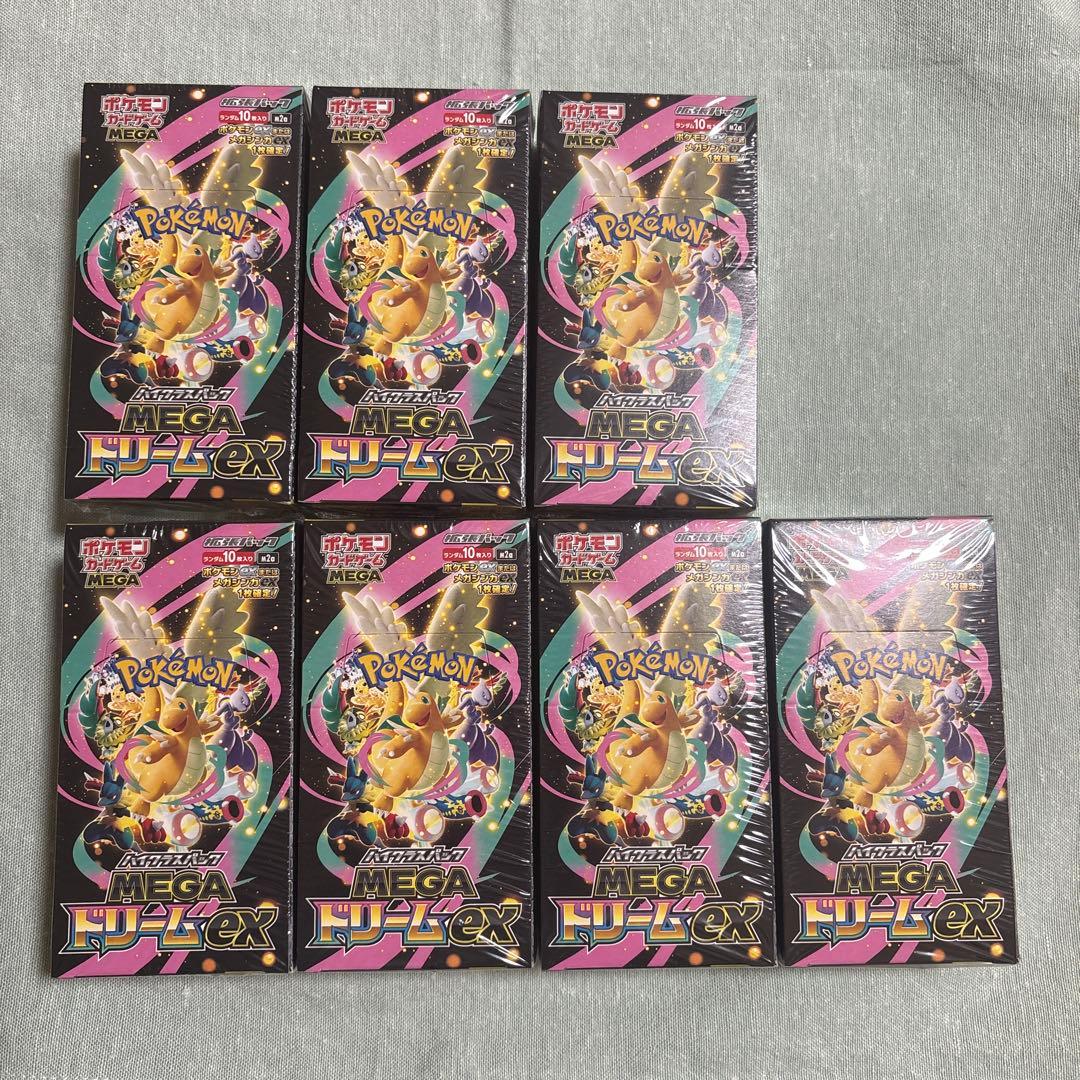 ポケモンカードMEGAドリームex新品未開封 7BOXシュリンク付