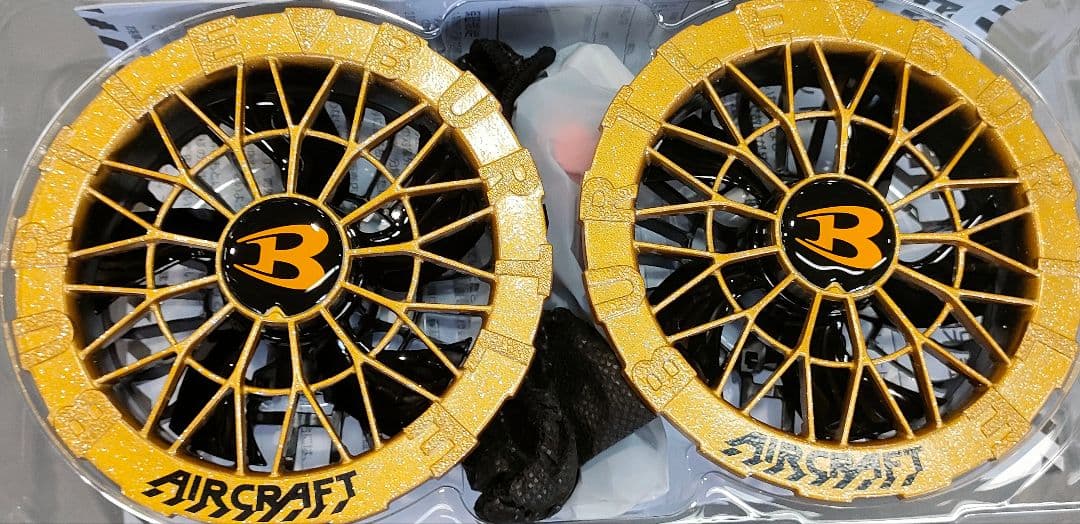 バートル24Vバッテリー2台とファン　空調服 オールゴールドカラー　平日即日発送