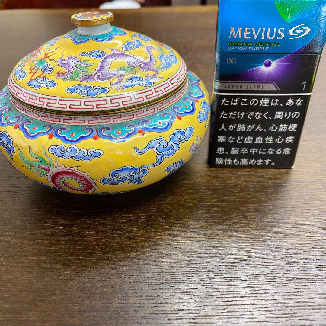 珐琅銅胎盖盒