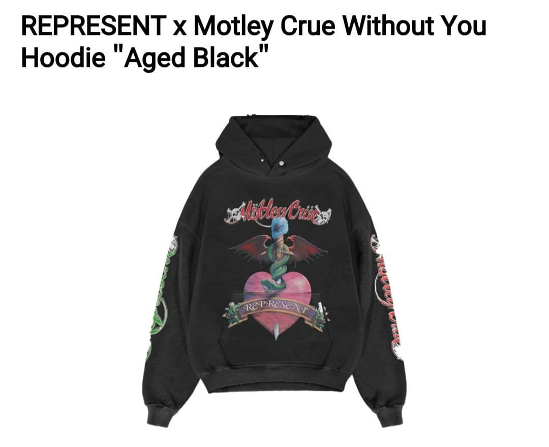 ✴cool_beatさま専用✴REPRESENT×Motley Crueパーカー