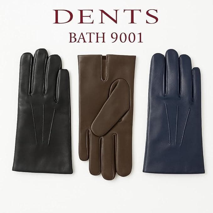 [デンツ] 革手袋 Bath Cashmere 5-9001 7.5サイズ
