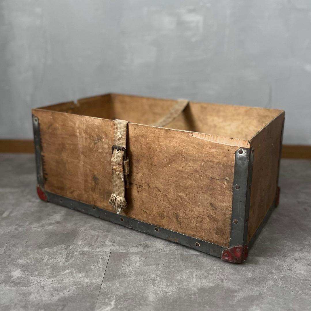 イギリスアンティーク ウッドボックス コンテナ 収納