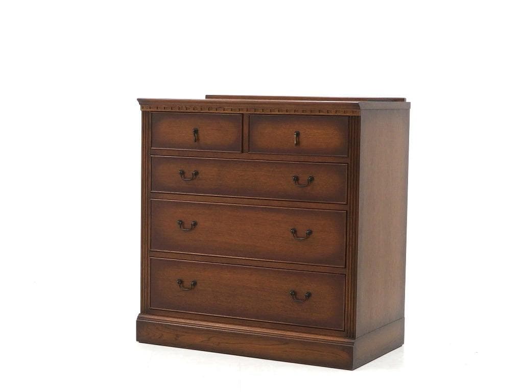 展示品　上坂木材　オーク材　ブルックス　4段　チェスト　整理箪笥　キャビネット