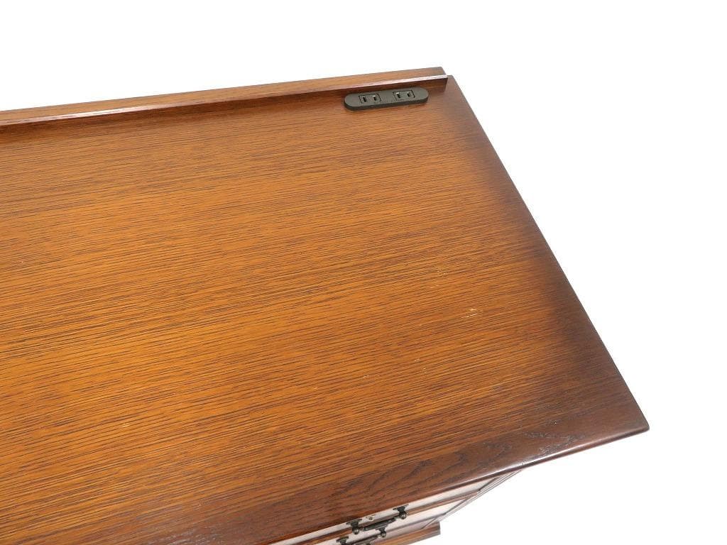 展示品　上坂木材　オーク材　ブルックス　4段　チェスト　整理箪笥　キャビネット