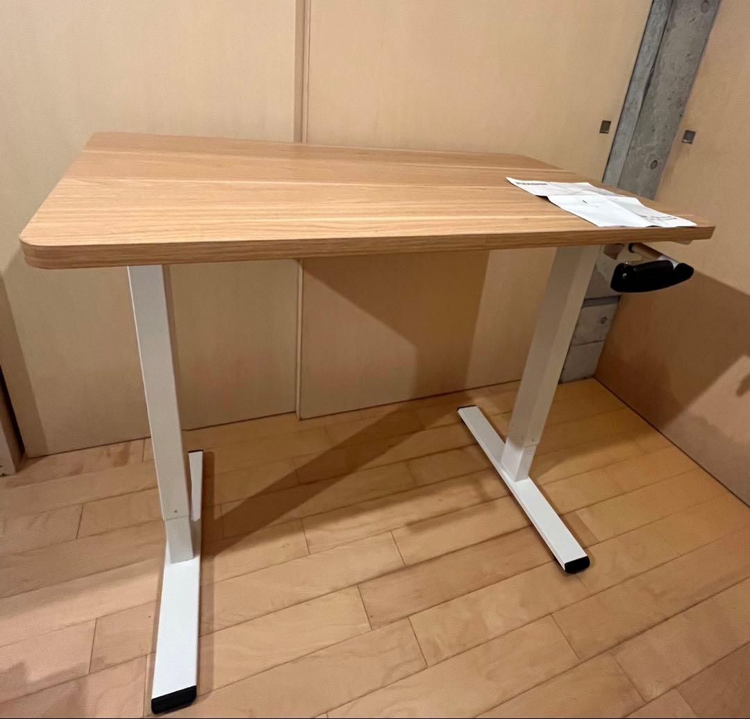 FlexiSpot スタンディングデスク　手動式　天板付き