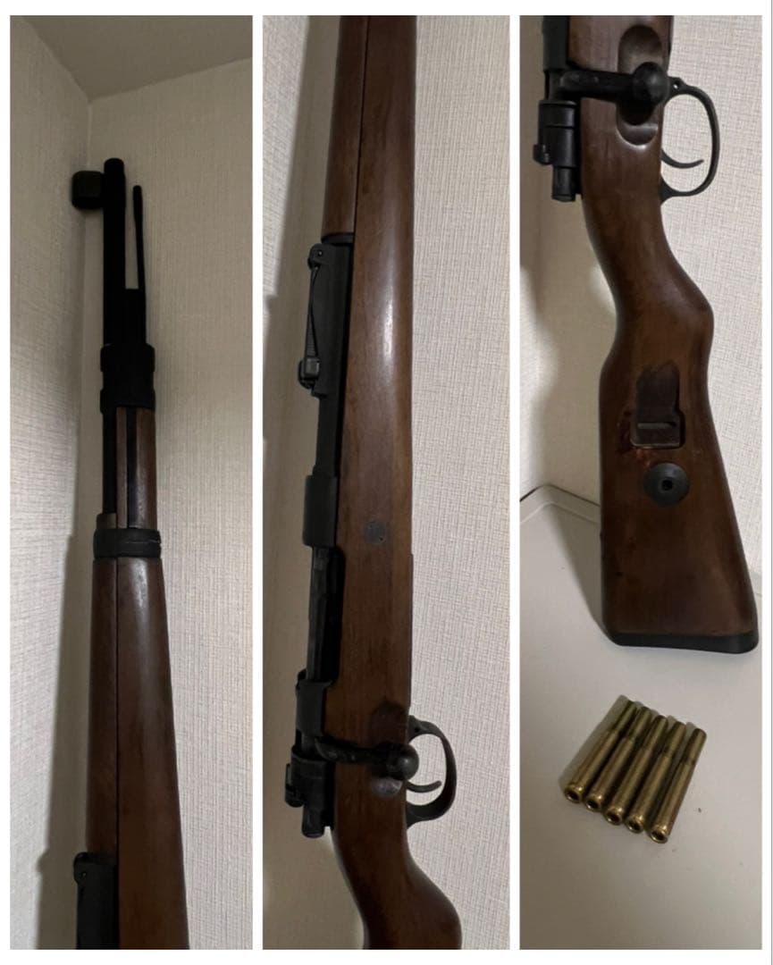 マルシン モーゼル Kar98k ガスガン カートリッジ5発 木製ストック