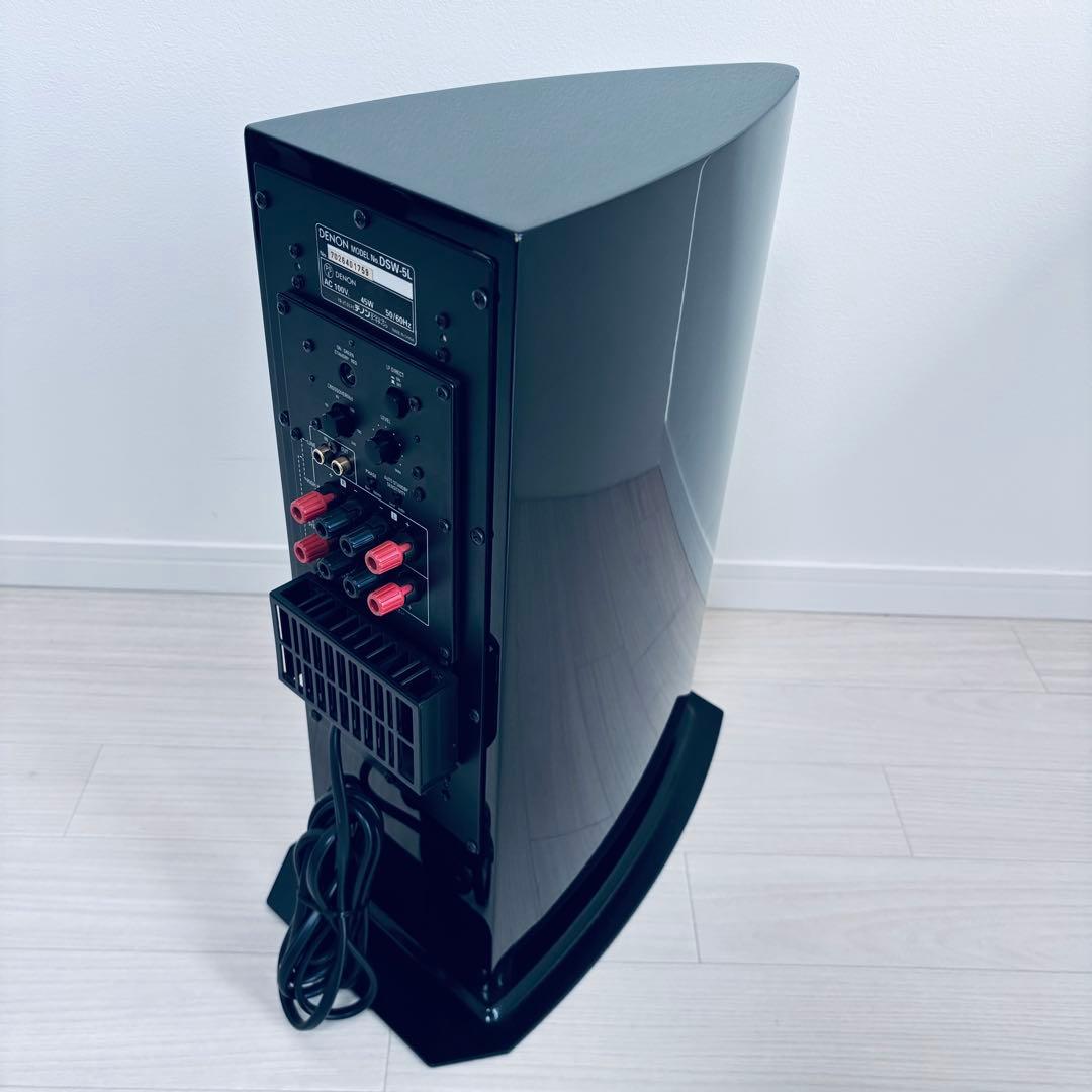 値下げ　【良品】DENON DSW-5L スーパーウーファー ブラック