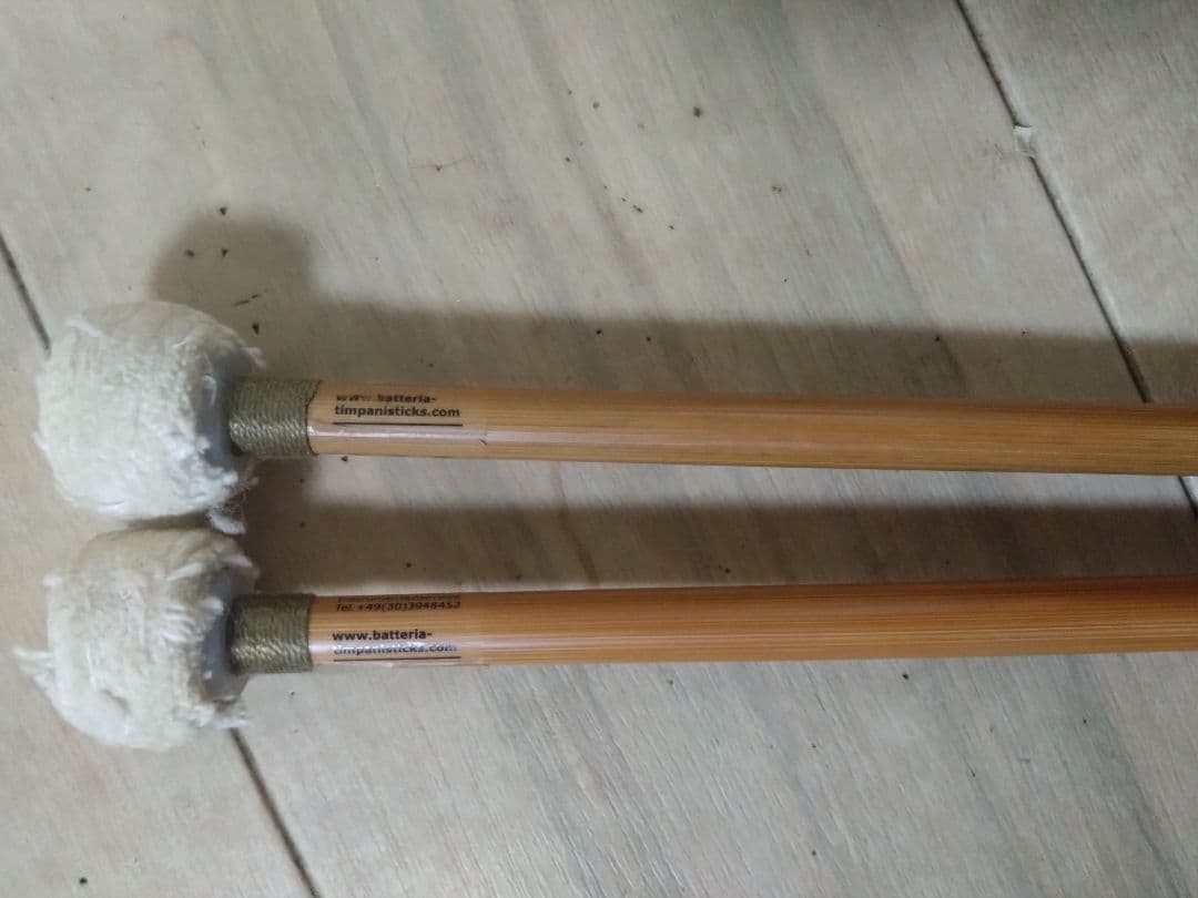 ティンパニマレット 竹製 約40cm