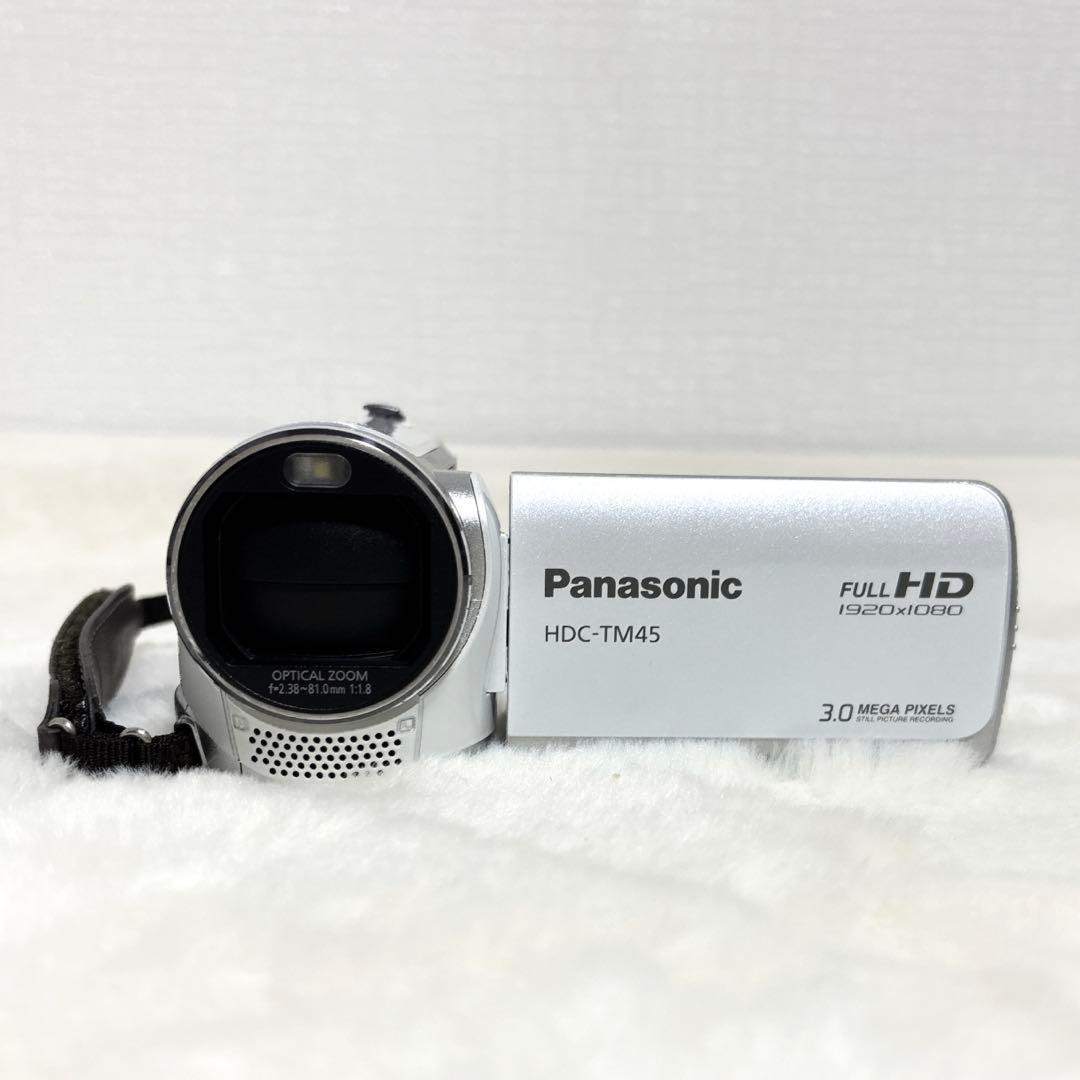 Panasonic HDC-TM45 ビデオカメラ 本体　SDカード ケース付き