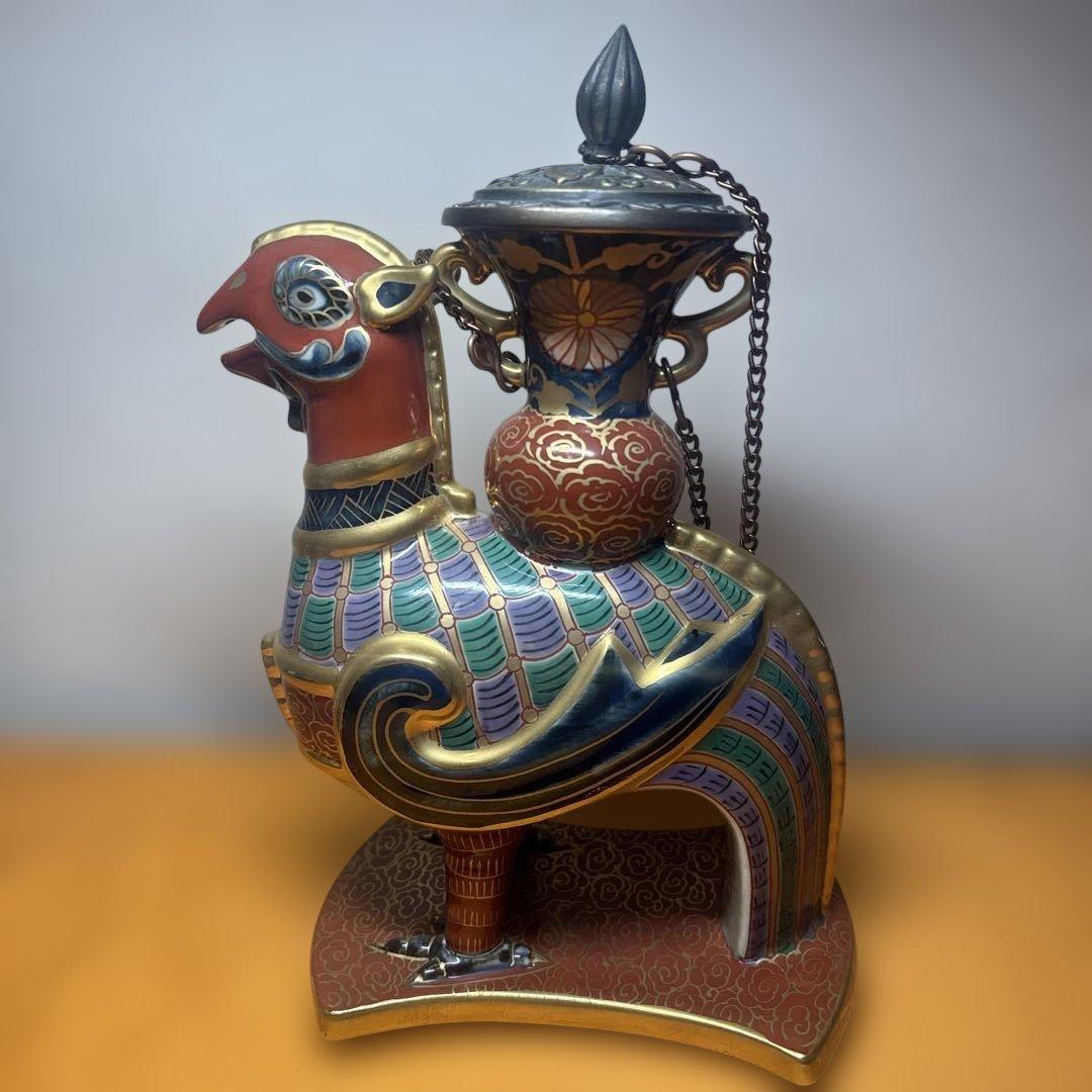 美品 林九郎 在銘 花器 置物