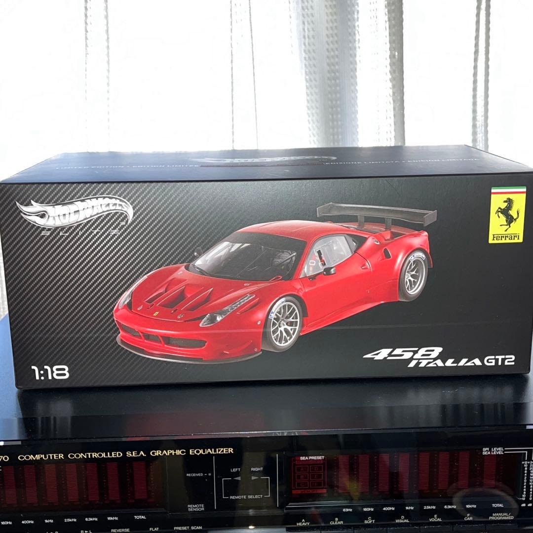 入手困難，ホットウィール，1/18フェラーリ458ITALIA GT2
