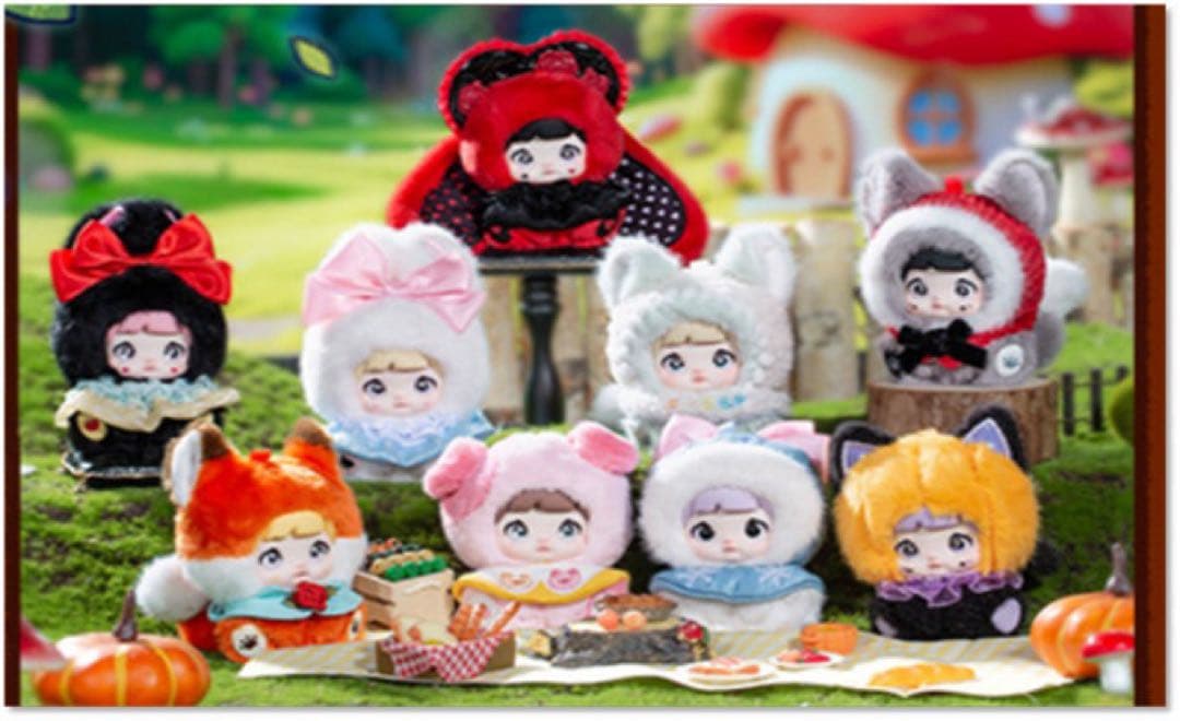 【新品未開封BOX販売】NOMMI ミーバオ童話タウン ぬいぐるみ （8個入）