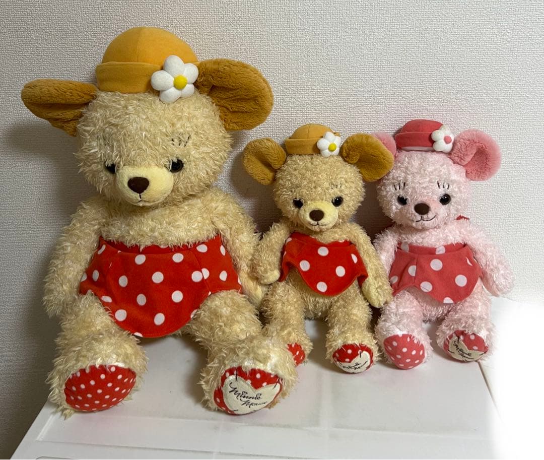 カドリーベアーの特大ぬいぐる、Mサイズ、ピンク