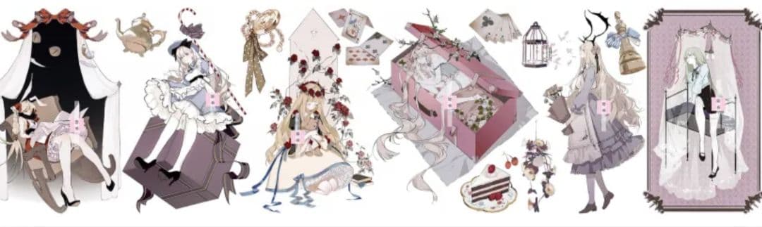☆のこり１☆J262＃今日的alice(PET)切り売り海外人物マステ女の子