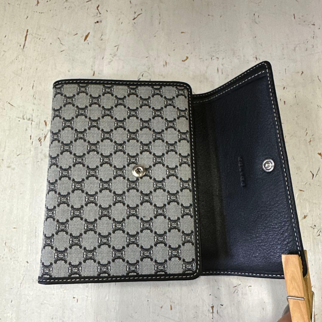 【新品タグ付】カ73 CELINE セリーヌ　三つ折り財布　黒/ブラック