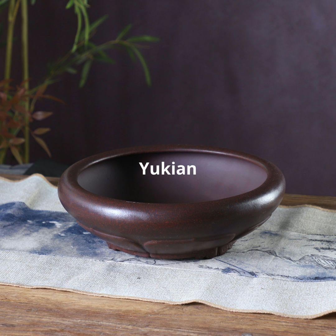 宜興紫砂 無孔蓮華盆 窩口蓮華無孔盆 盆栽鉢 植木鉢 小品盆栽鉢 大品盆栽鉢