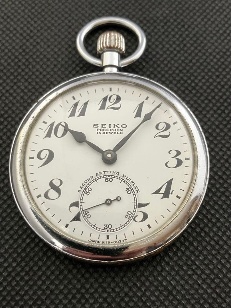 国鉄時代の懐中時計　１９セイコー　昭和４３年