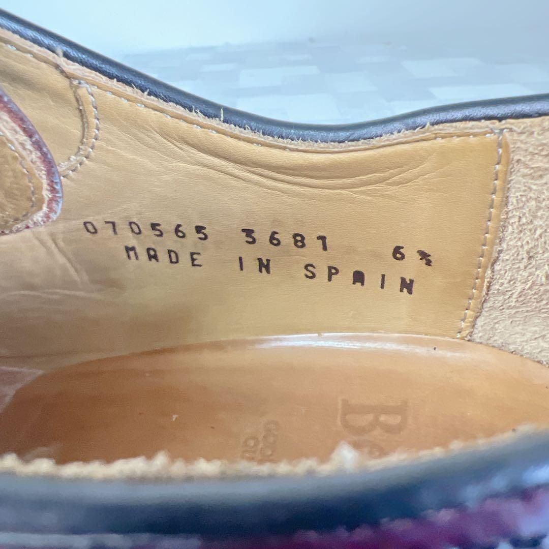 美品 BERWICK バーウィック ウイングチップ メダリオン 25.5cm