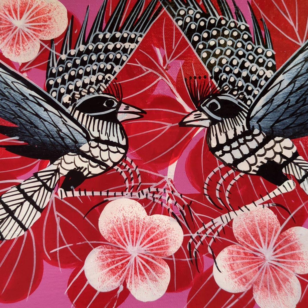 『 Pink Leopard family 』by Zuberi 60*60cm