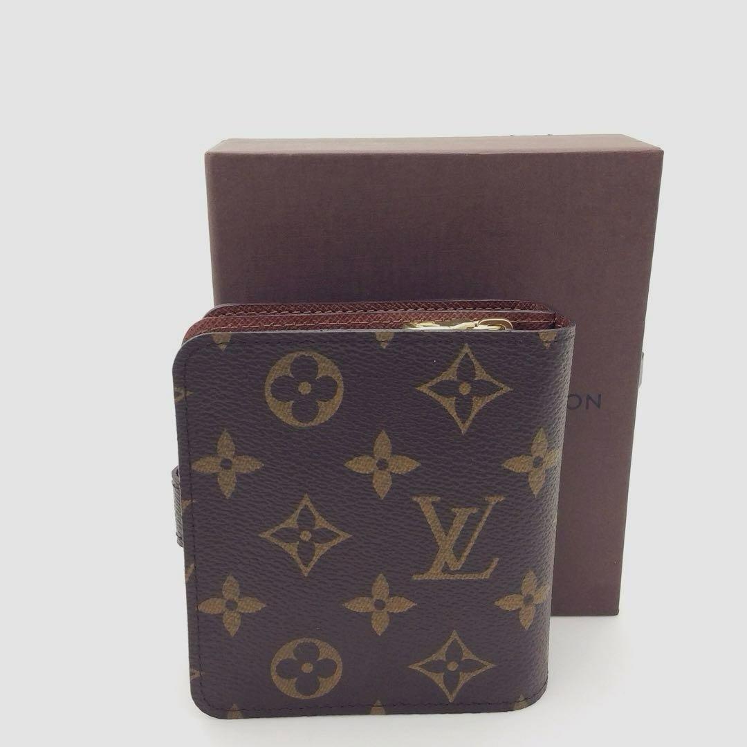 ルイヴィトン モノグラム 二つ折り財布 コンパクトジップ