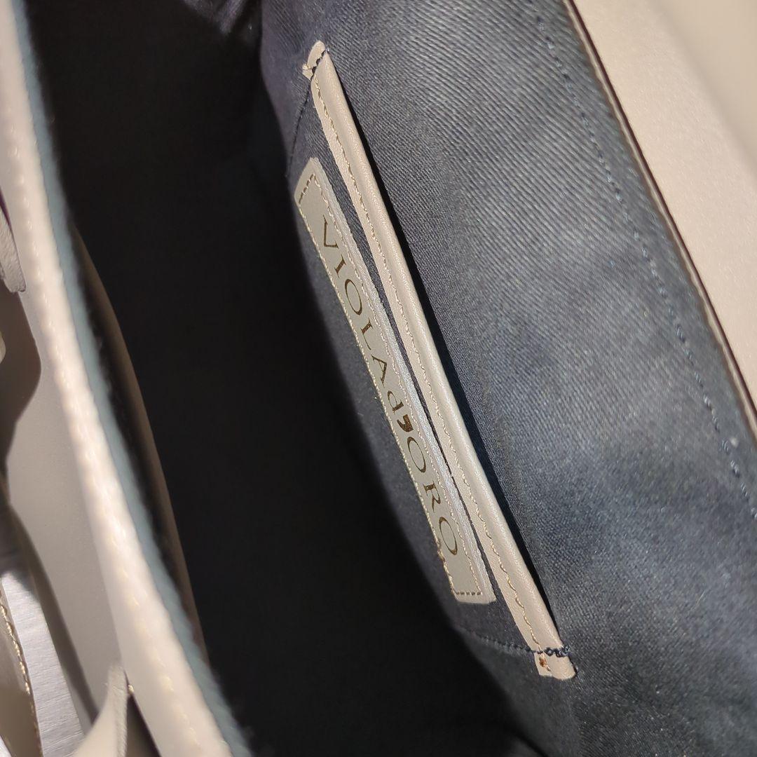 【美品】ヴィオラドーロ ハンドバッグ ベージュ TRERO / V-1514