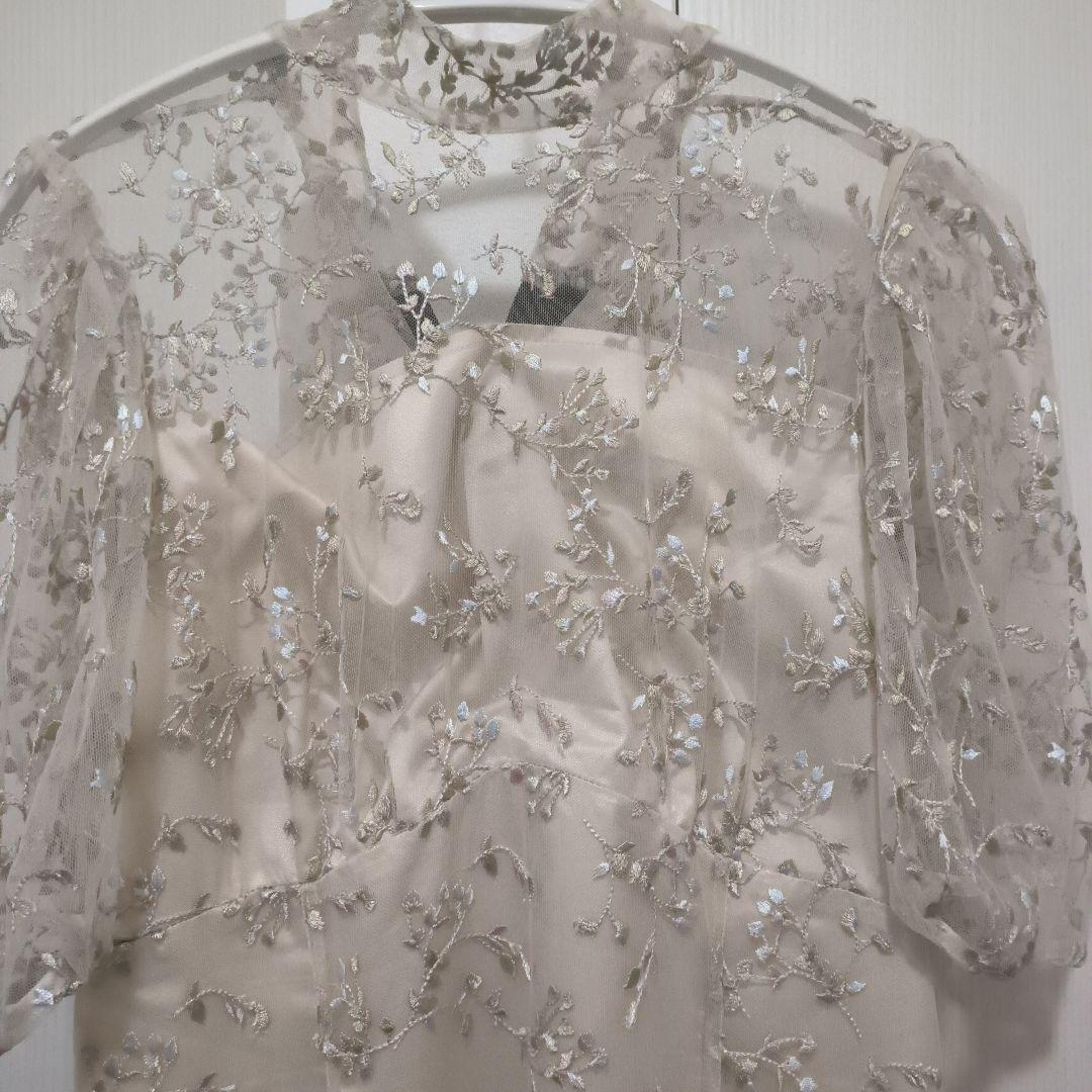 2025年新作 セルフォード 38 バックリボンスモールフラワードレス　308