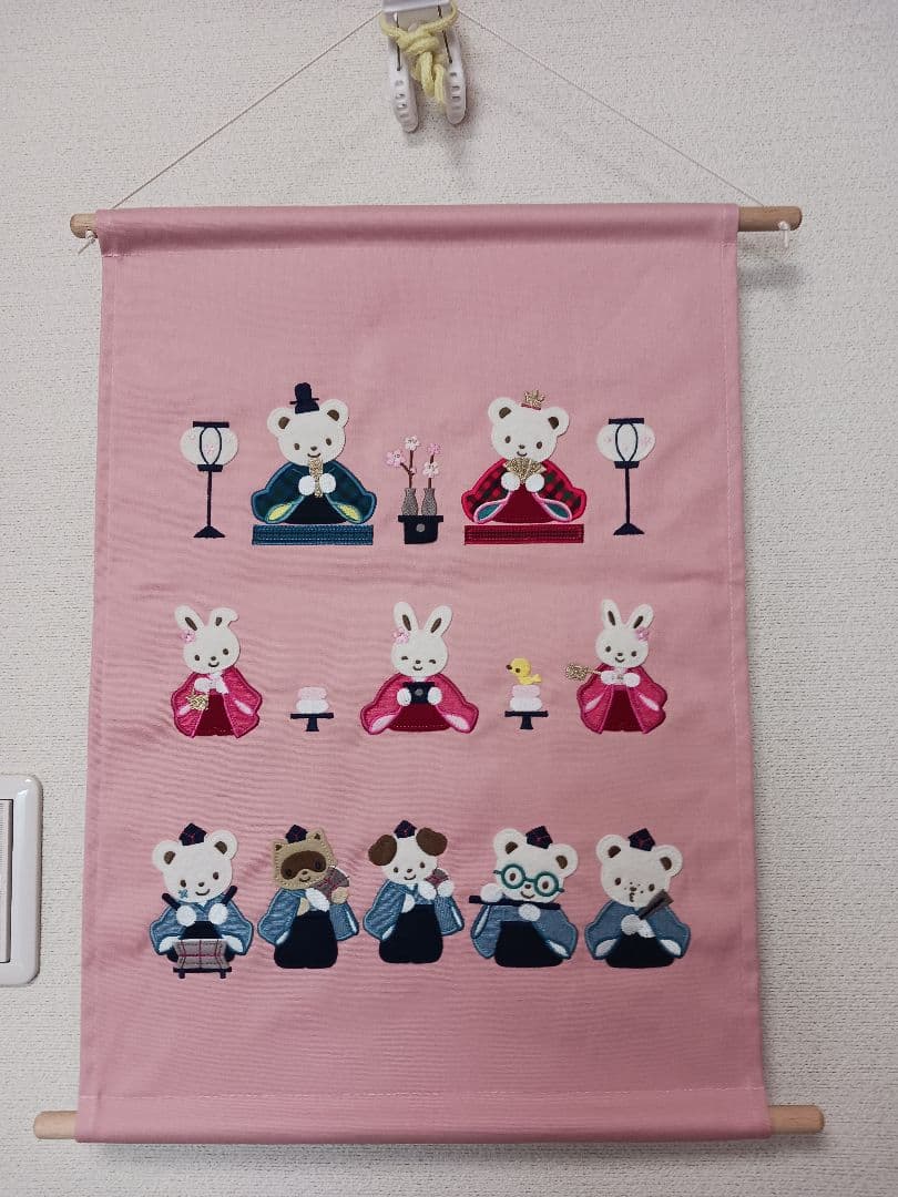 ひな祭り　ファミリア　タペストリー