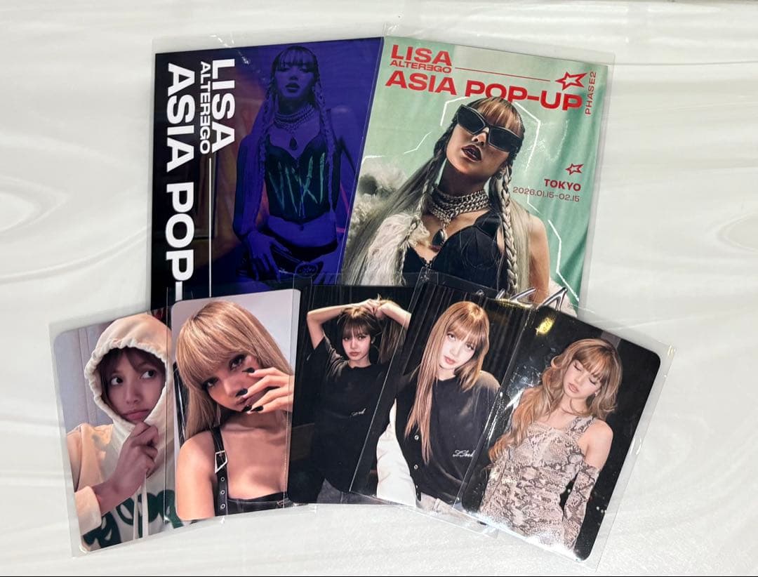 BLACKPINK Lisa 購入特典 7点コンプセット ポップアップ トレカ