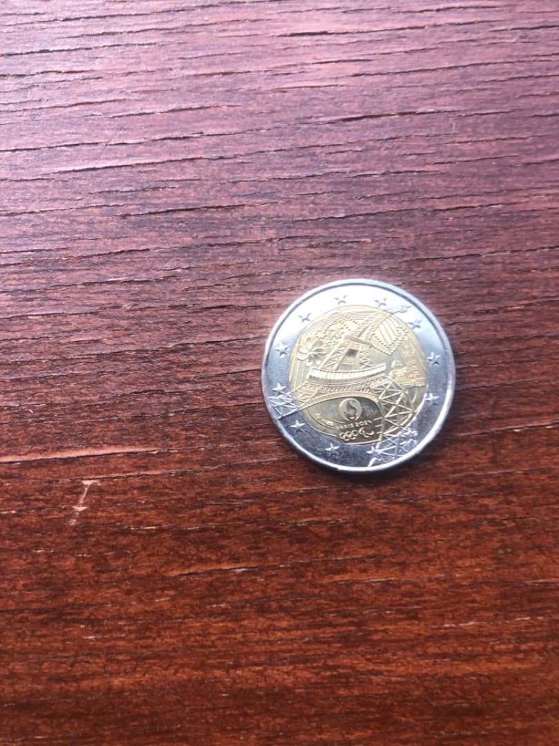 パリオリンピック記念2ユーロ硬貨