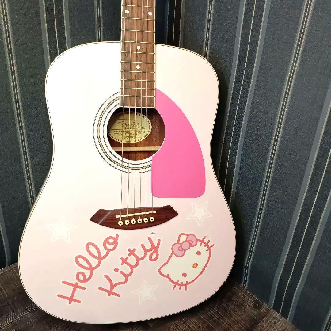 廃盤 限定 FenderbySquier HelloKitty アコギ ギター