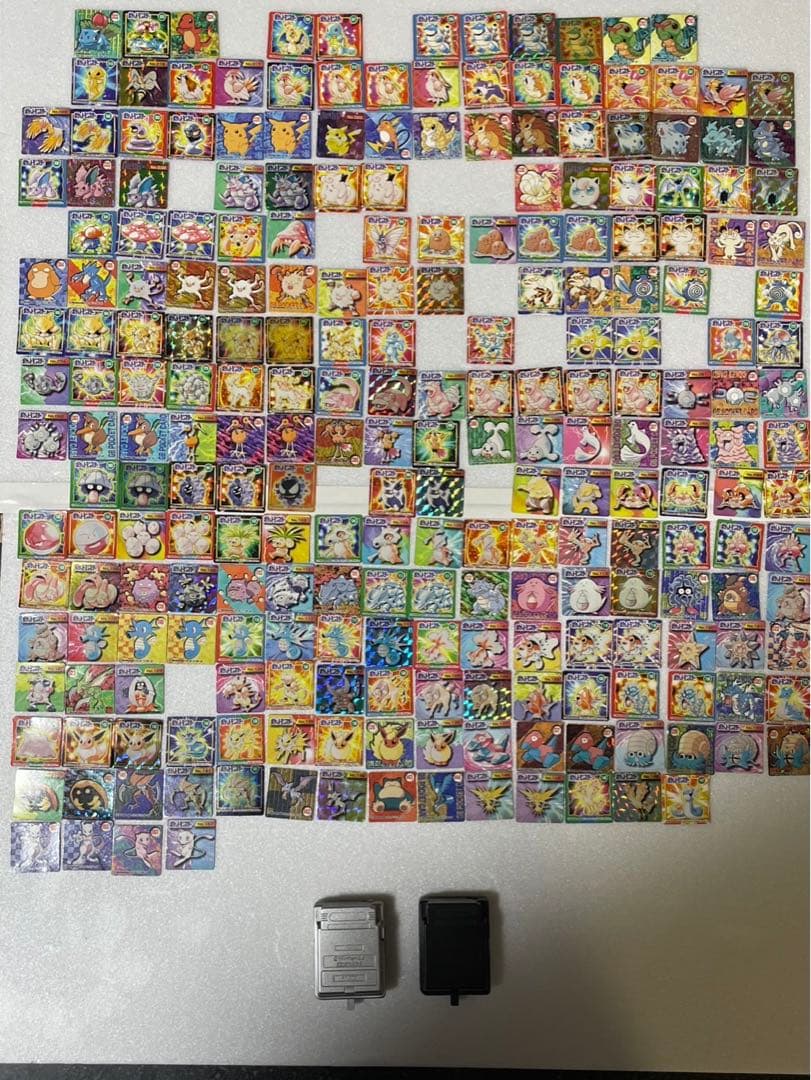 ポケットモンスター　初期　レトロ　ミニカード　ブロスカード 238枚　ケース2台