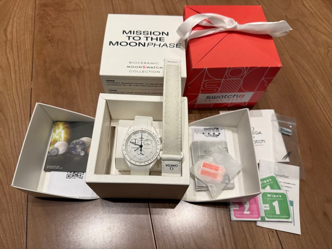 美品Snoopy OMEGA Swatch MoonSwatch ラバーベルト