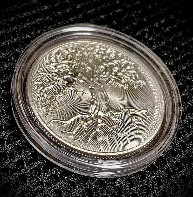 2021年 ニュージーランド 銀貨 エリザベス2世 ニウエ カプセル入