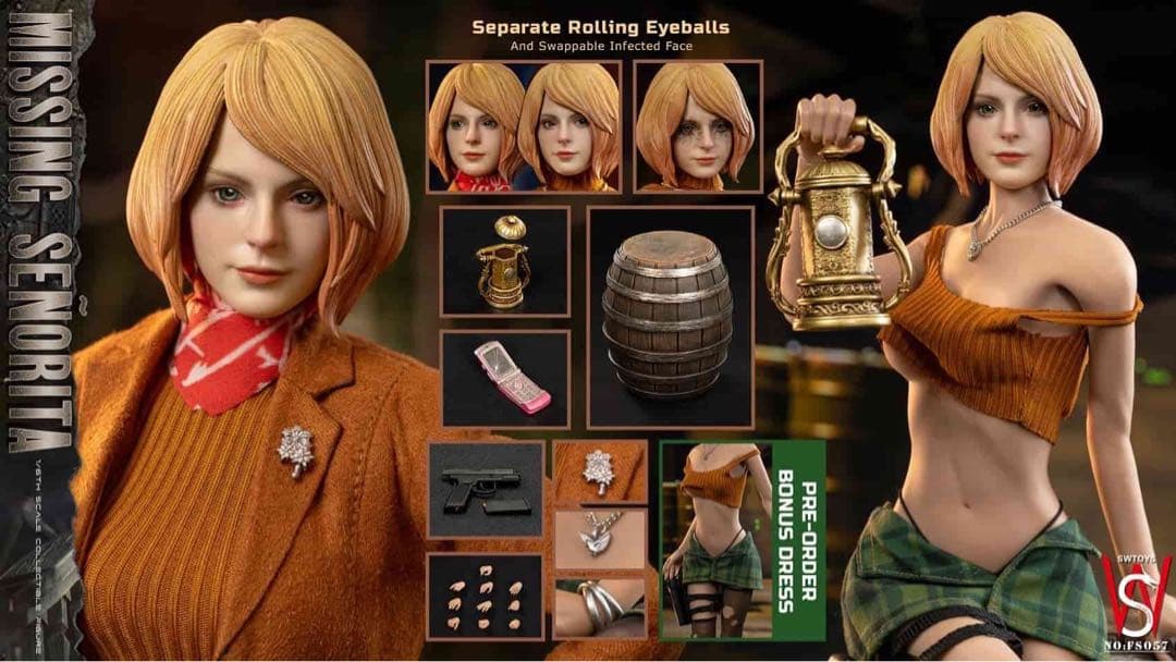 SWTOYS FS057 resident evilアシュリー1/6Ashley