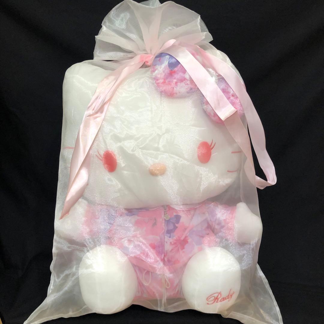 サンリオハローキティ Rady×キティコラボ特大ぬいぐるみ タグ付き