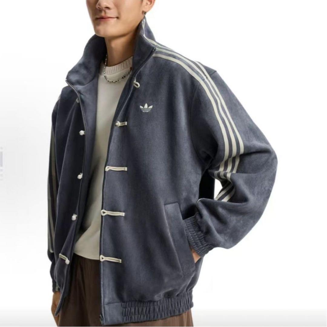 adidasアディダス 中国限定 蛇年トラックジャケットダーククレー　Sサイズ”