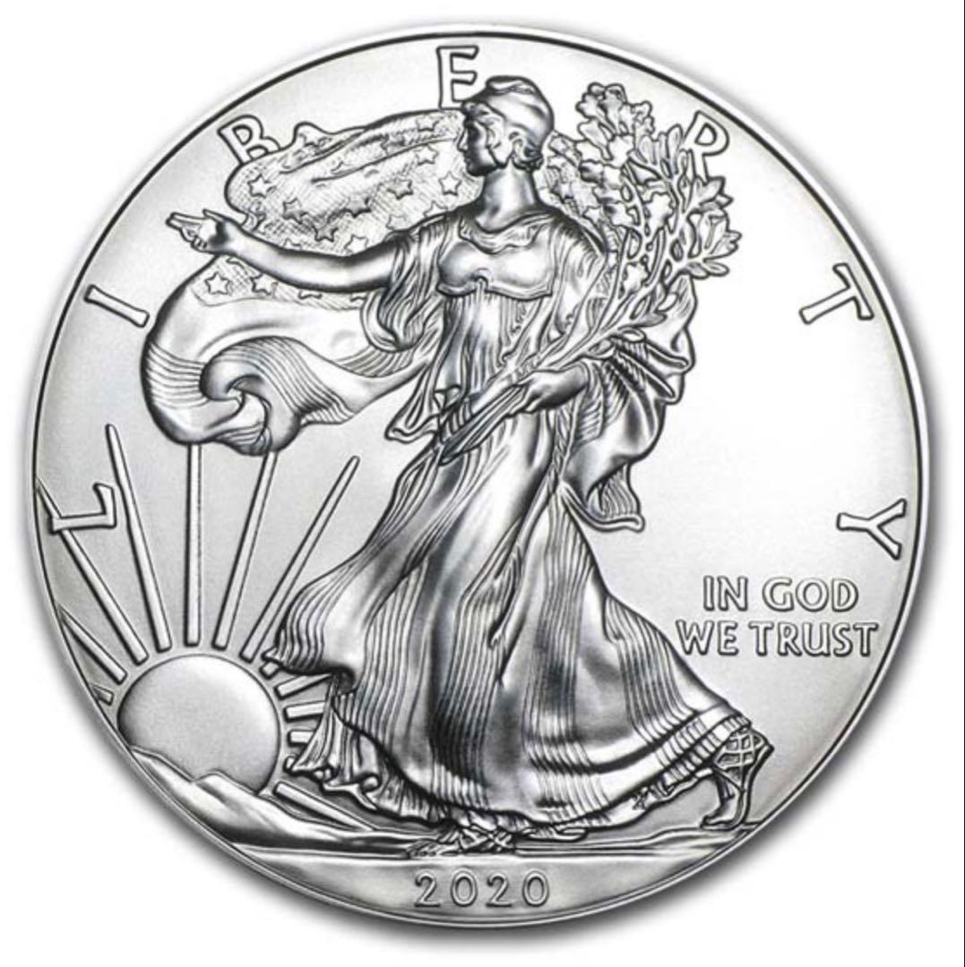 2020年 1オンス アメリカンシルバーイーグル カプセル付 銀貨