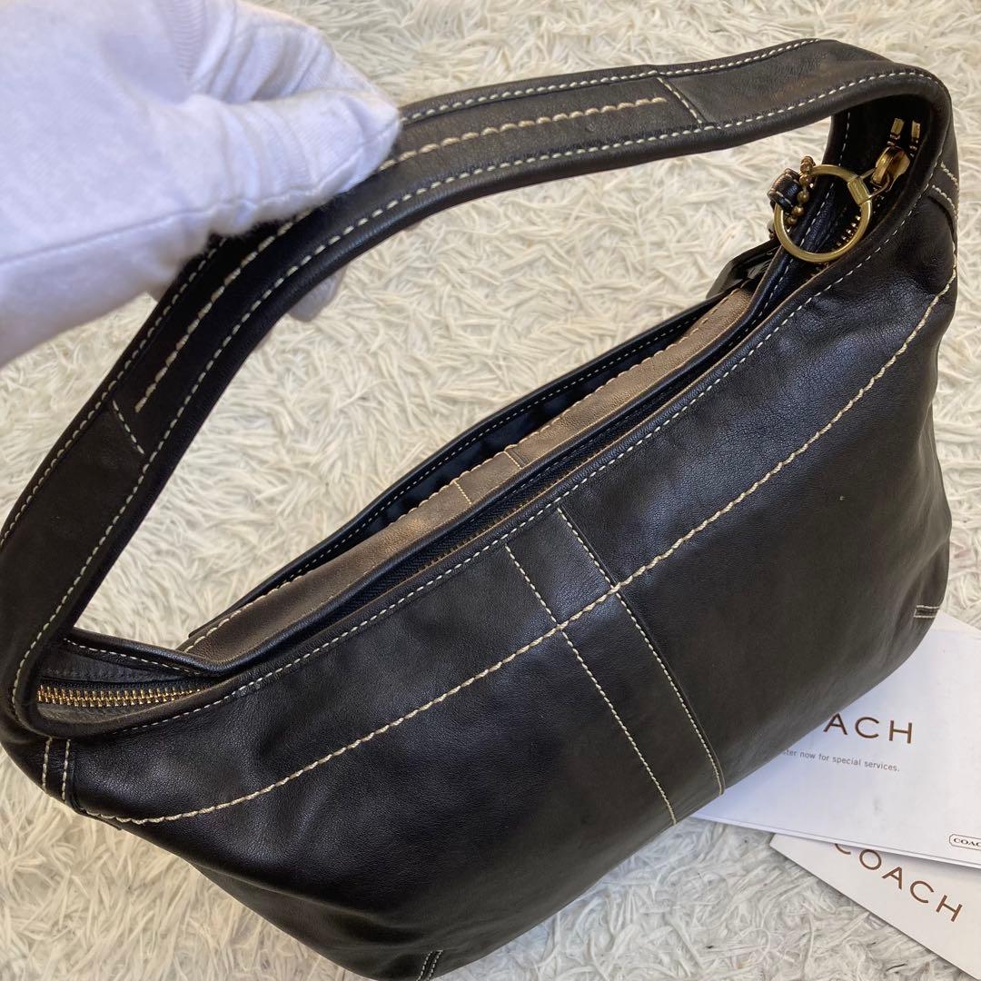 極美品 coach archive vintage old half moon