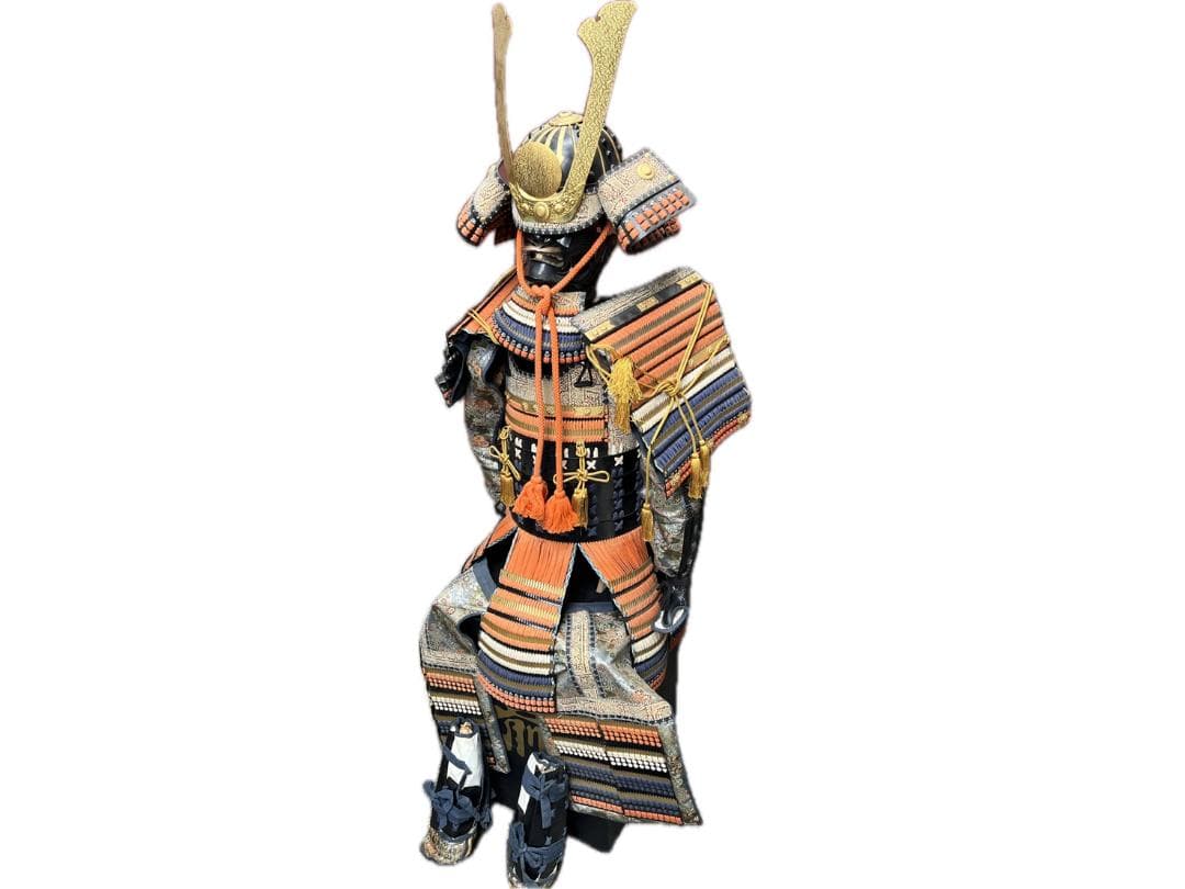 中古■黒胴当世素掛■ 赤 白 紺■甲冑■鎧■兜■時代■甲冑セット