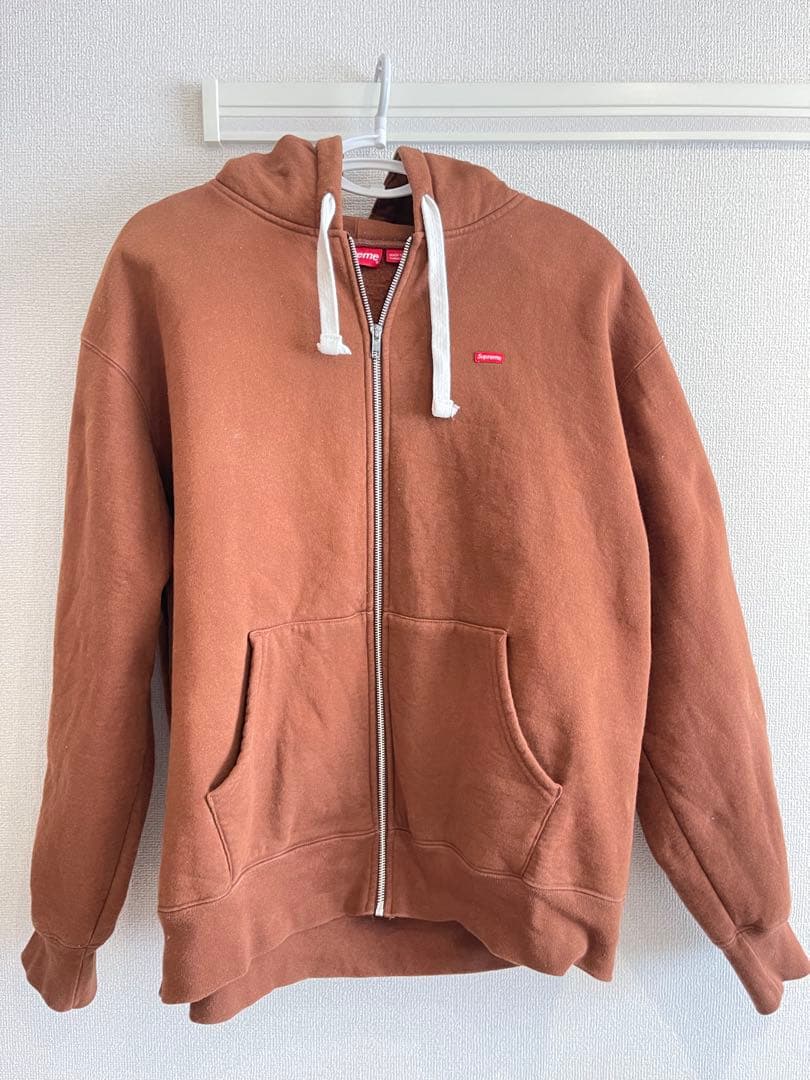 Supreme ブラウン ジップアップフーディ　XLサイズ